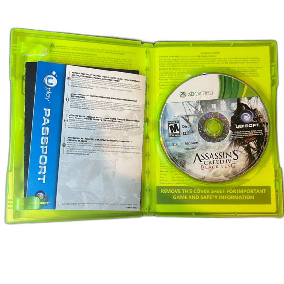 Assassin's Creed IV: Black Flag (Xbox 360, 2013) Tested Working 2 Disc No Manual - Picture 3 of 3
